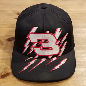 Vintage Dale Earnhardt Hat Lightning Strike Embroidered Chase Made USA One Size
